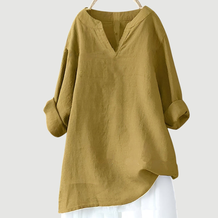 Women's Airy Lightweight Shirt – Relaxed Long-Sleeve Blouse for Everyday Wear 4