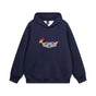 Women's hooded sweatshirt with dog graphic and kangaroo pocket