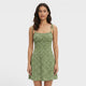 Women's Floral Strappy Short Dress — Spaghetti Strap Lightweight Summer Dress