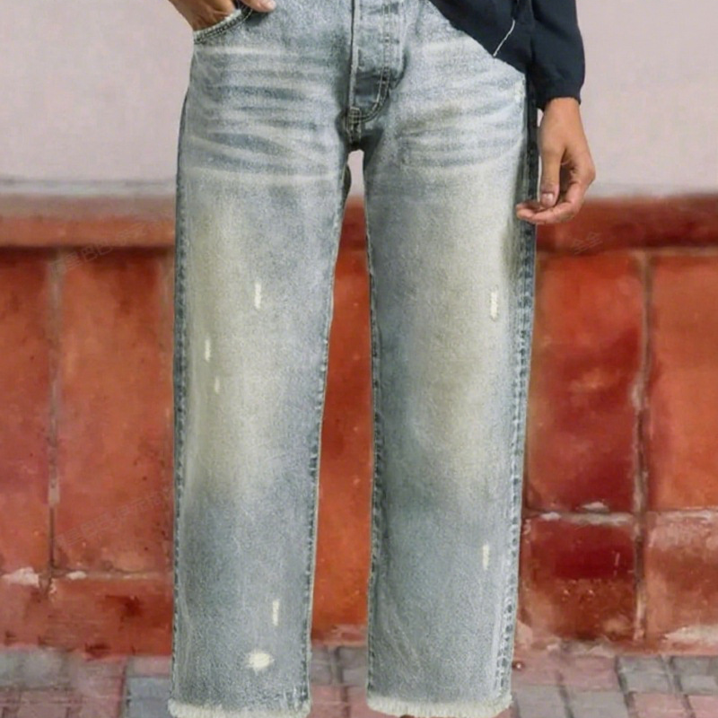 Marisela Retro Cropped Straight Jeans