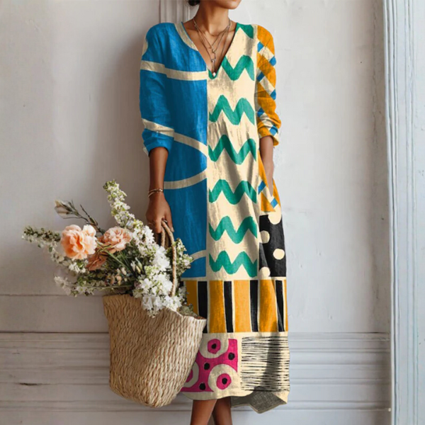 Marlowe - Vibrant Patterned Casual Dress