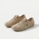 Women's low-top lace-up sneakers with chunky sculpted soles