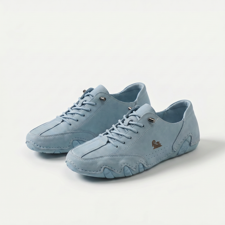 Women's low-top lace-up sneakers with chunky sculpted soles
