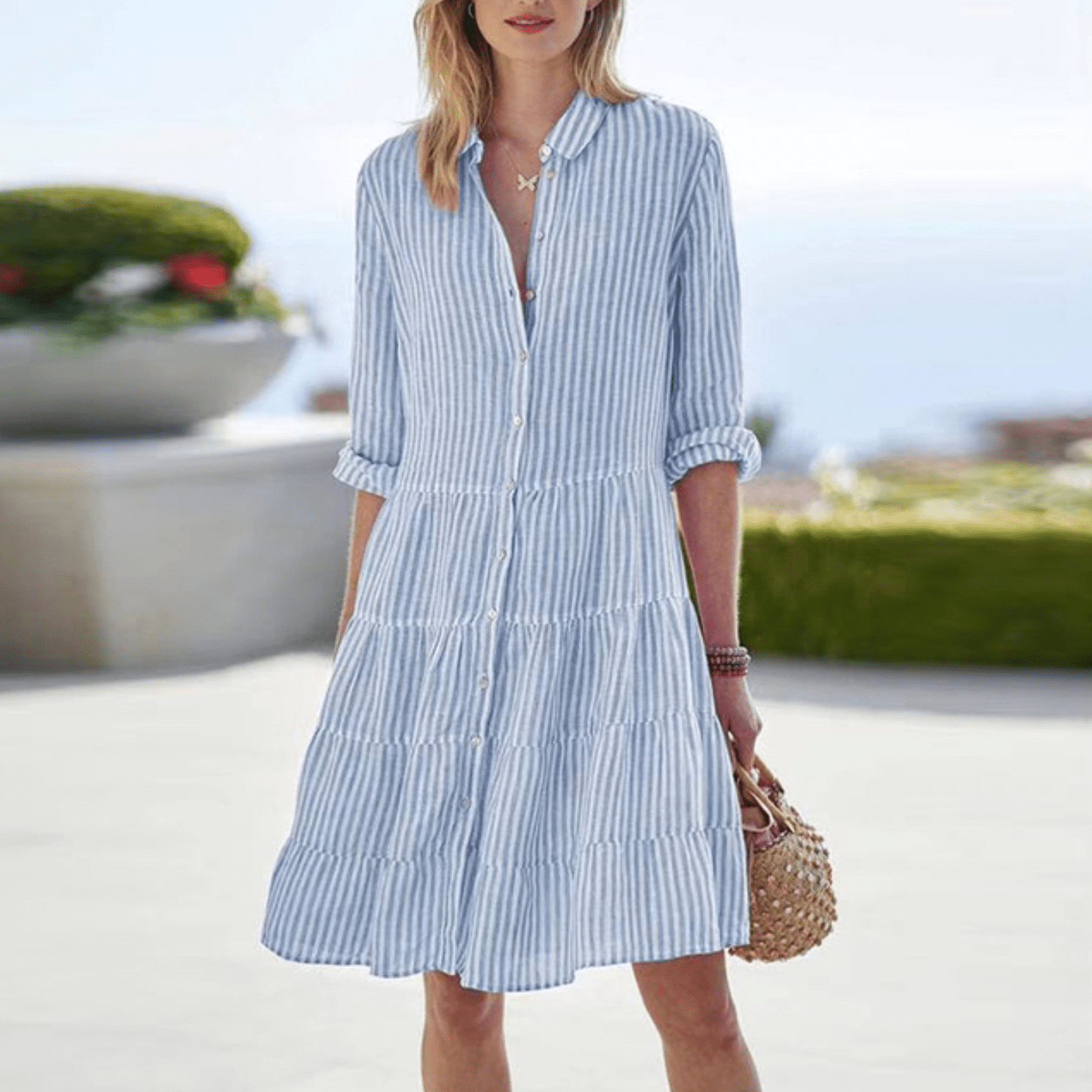 Antonia - Breezy Striped Dress