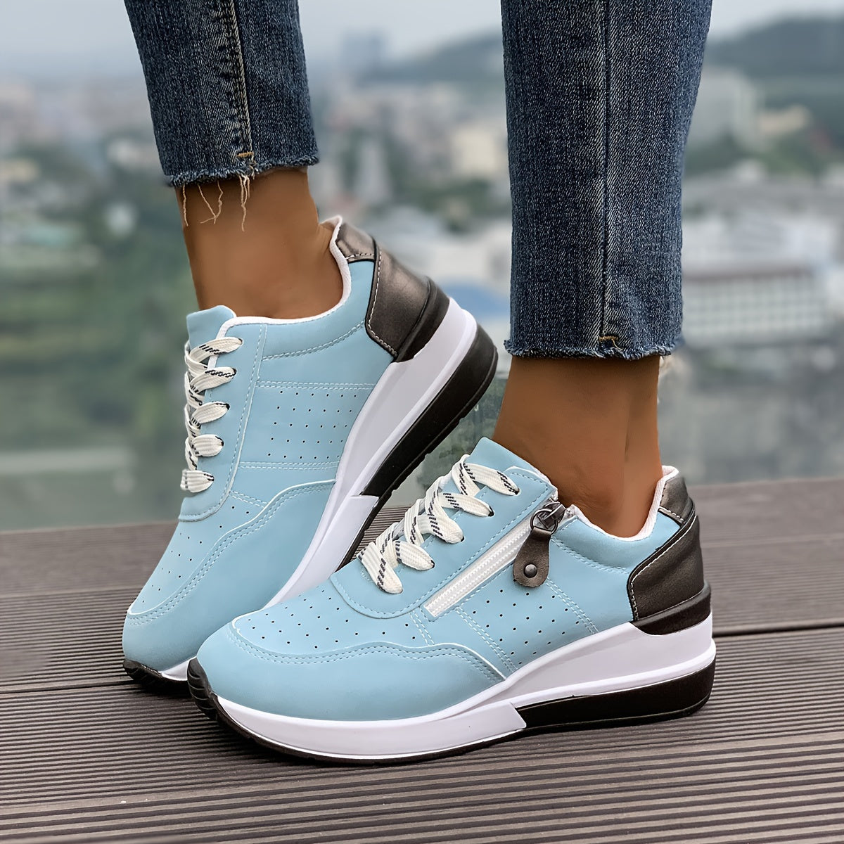 Elara Orthopedic Zip Sneakers