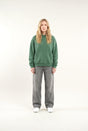 Women's oversized pullover hoodie with hood and long sleeves