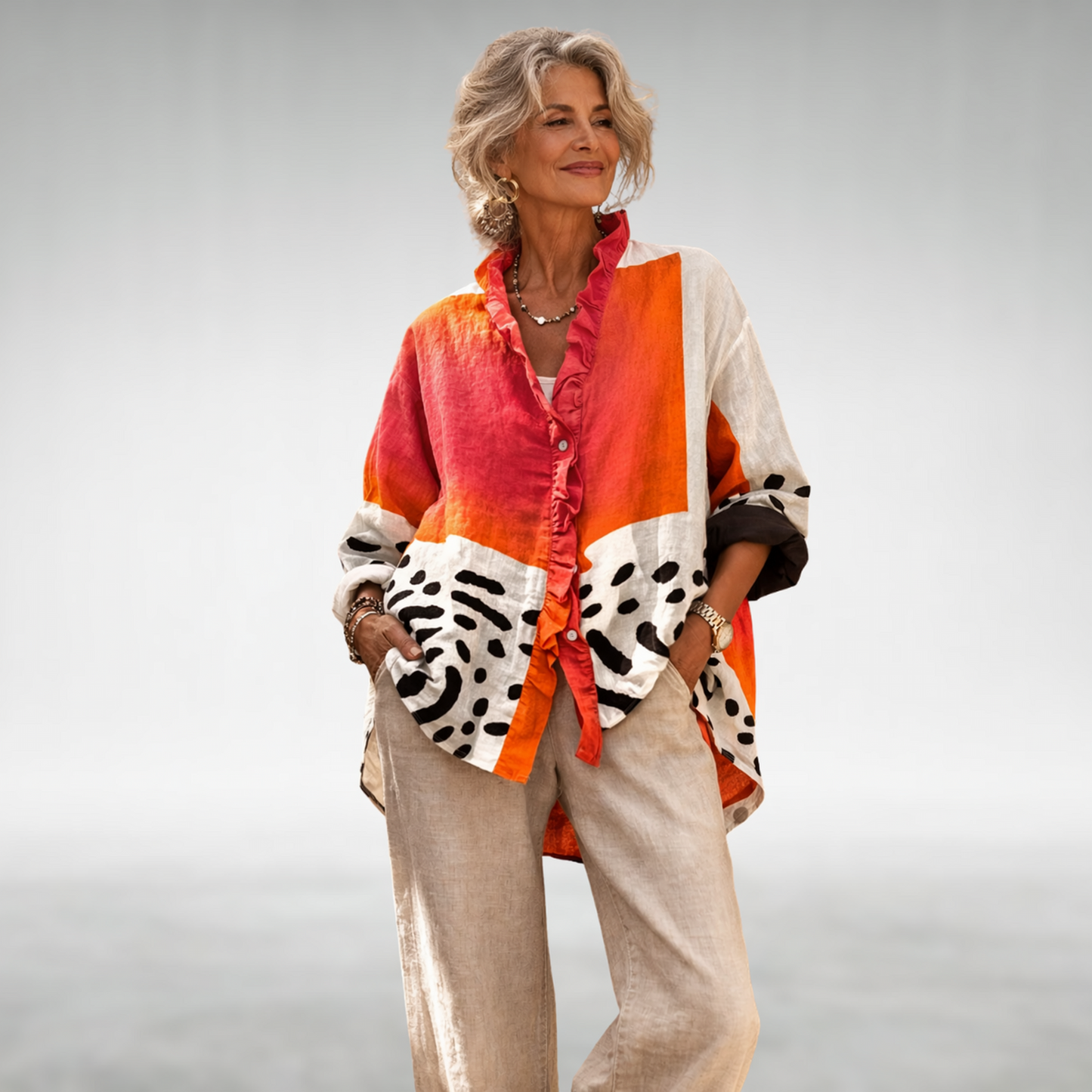 Calista - Relaxed Print Blouse