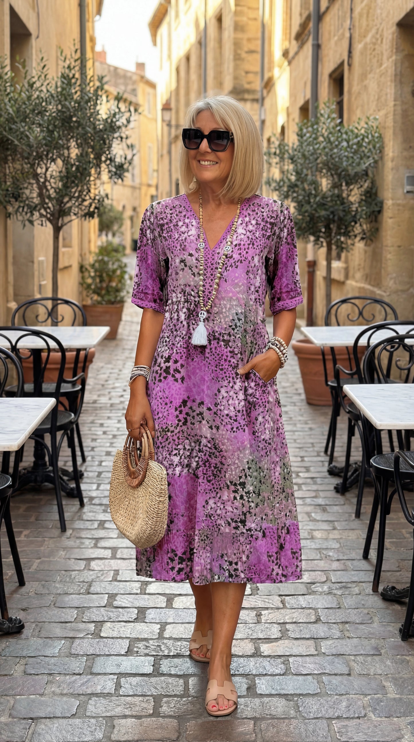 Vivian Flowing midi dress