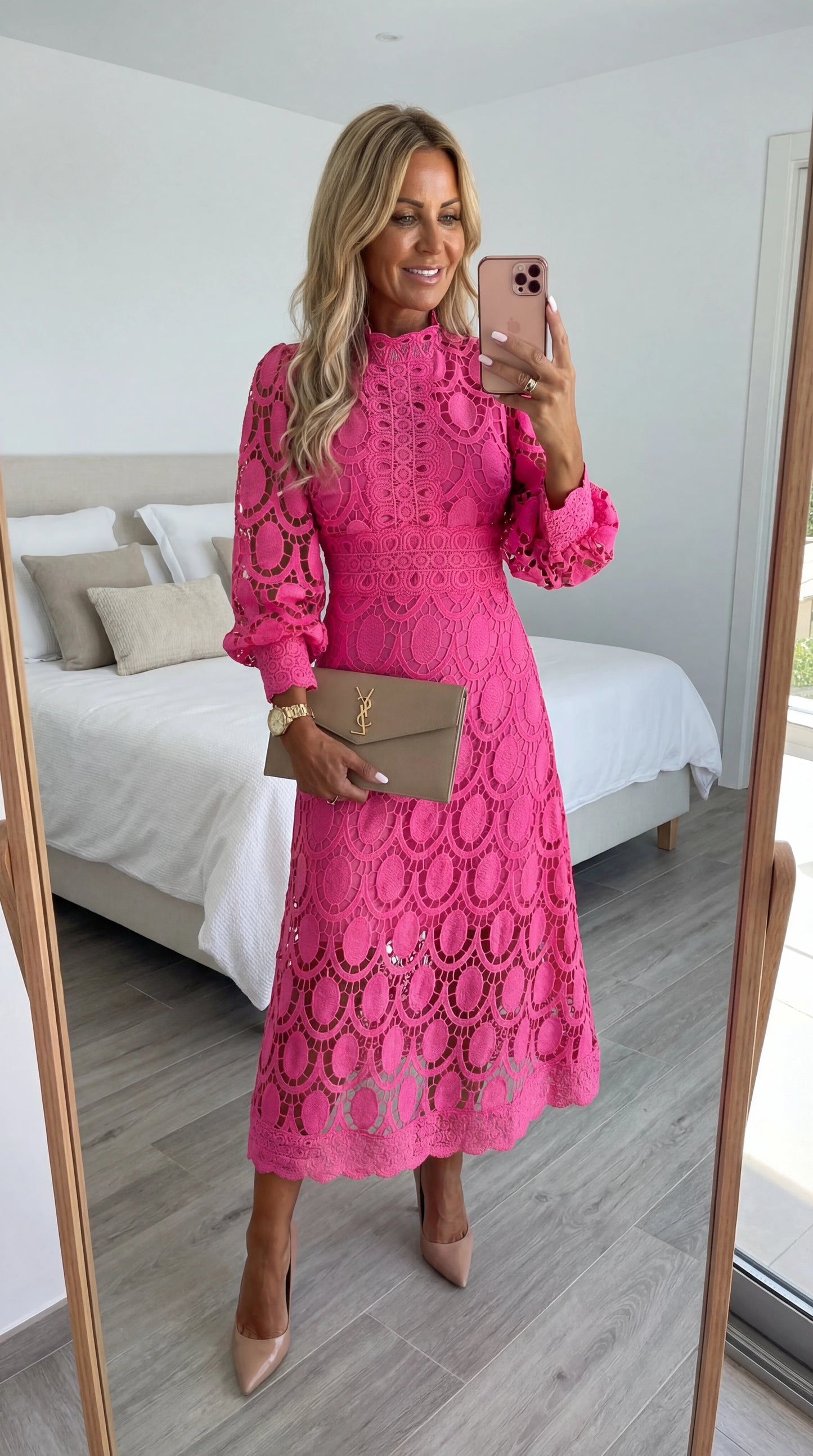 Seraphina Lace Midi Dress