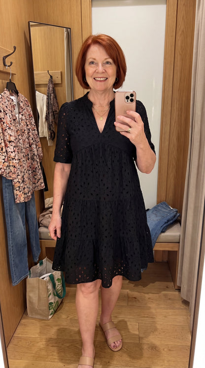 Estelle Eyelet Embroidered Mini Dress