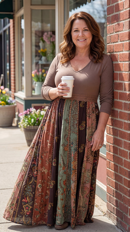 Aurelia Bohemian Flowing Dress