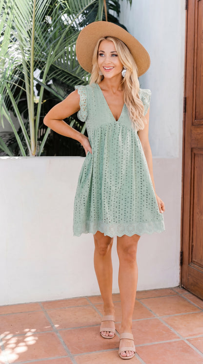 Elara V-neck Dress
