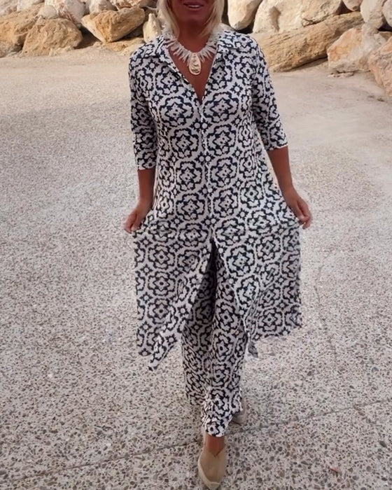 Paloma - Bohemian Print Tunic Set