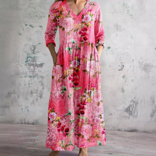 Peridot - Vibrant floral summer dress