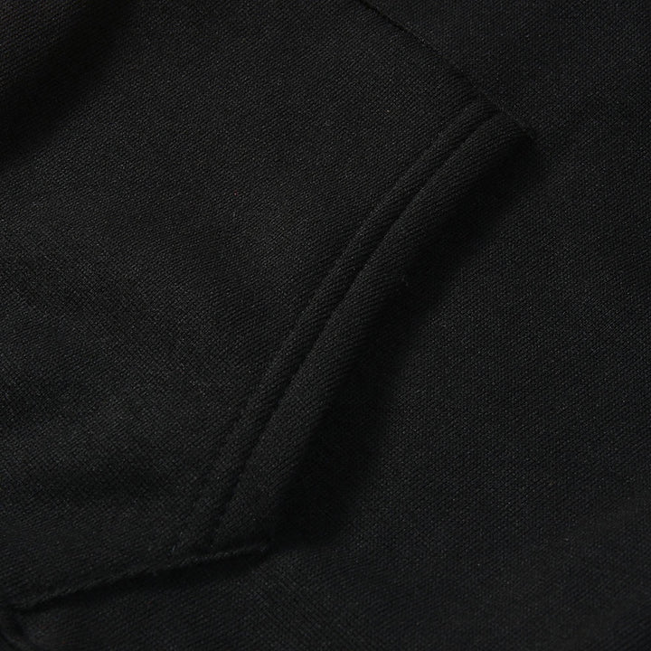 Men's graphic color-block hoodie with kangaroo pocket