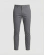 Men's grey slim fit chino trousers, front view