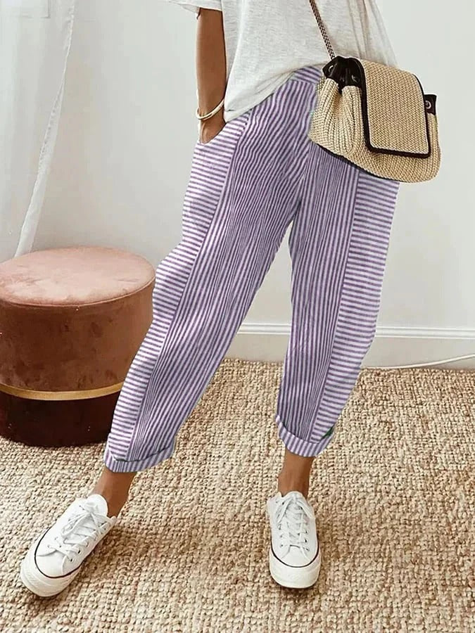 Daphne Relaxed Stripe Trousers