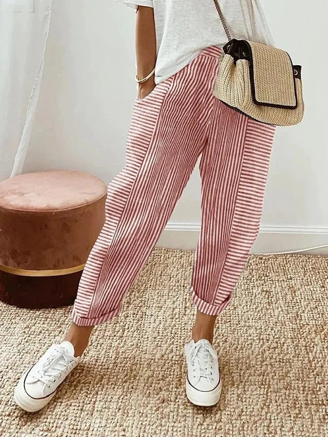 Daphne Relaxed Stripe Trousers