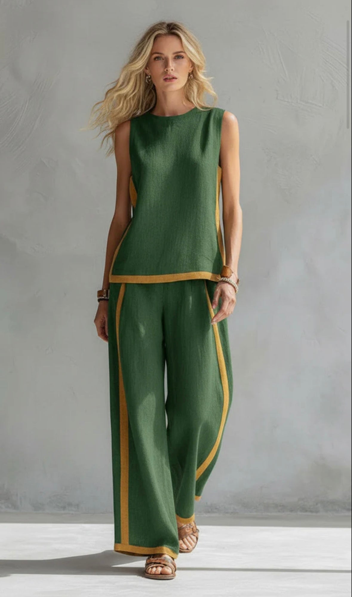 Rosalie - Elegant Wide Leg Summer Set