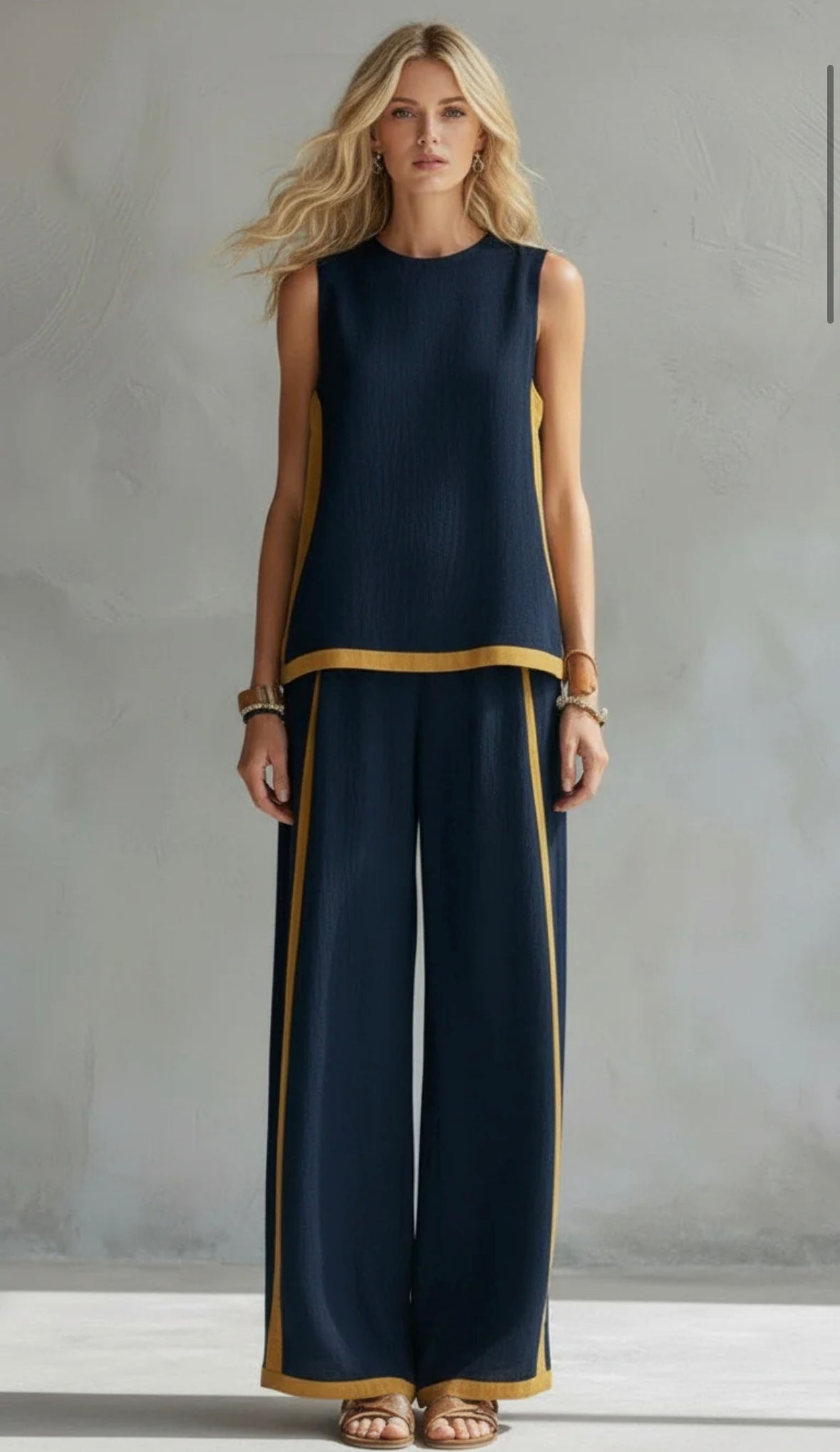 Rosalie - Elegant Wide Leg Summer Set