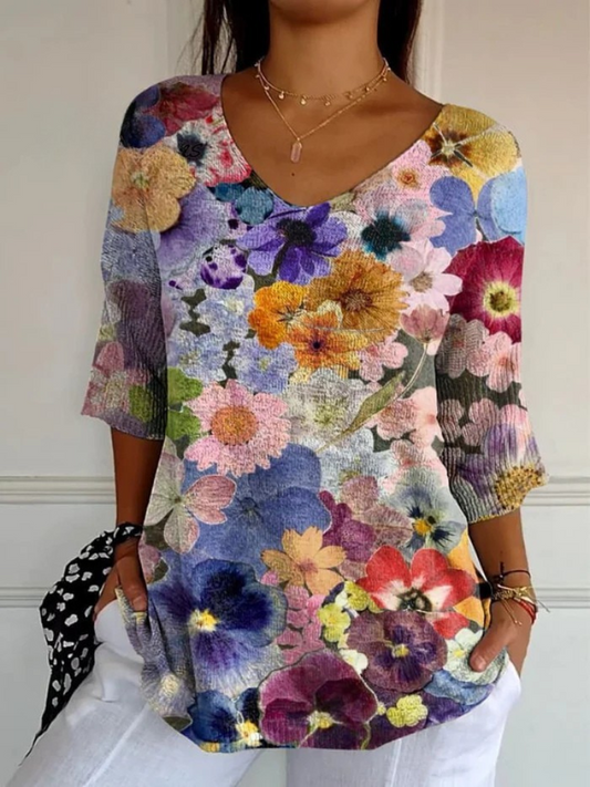 Rosamund - Floral Art Print Pullover