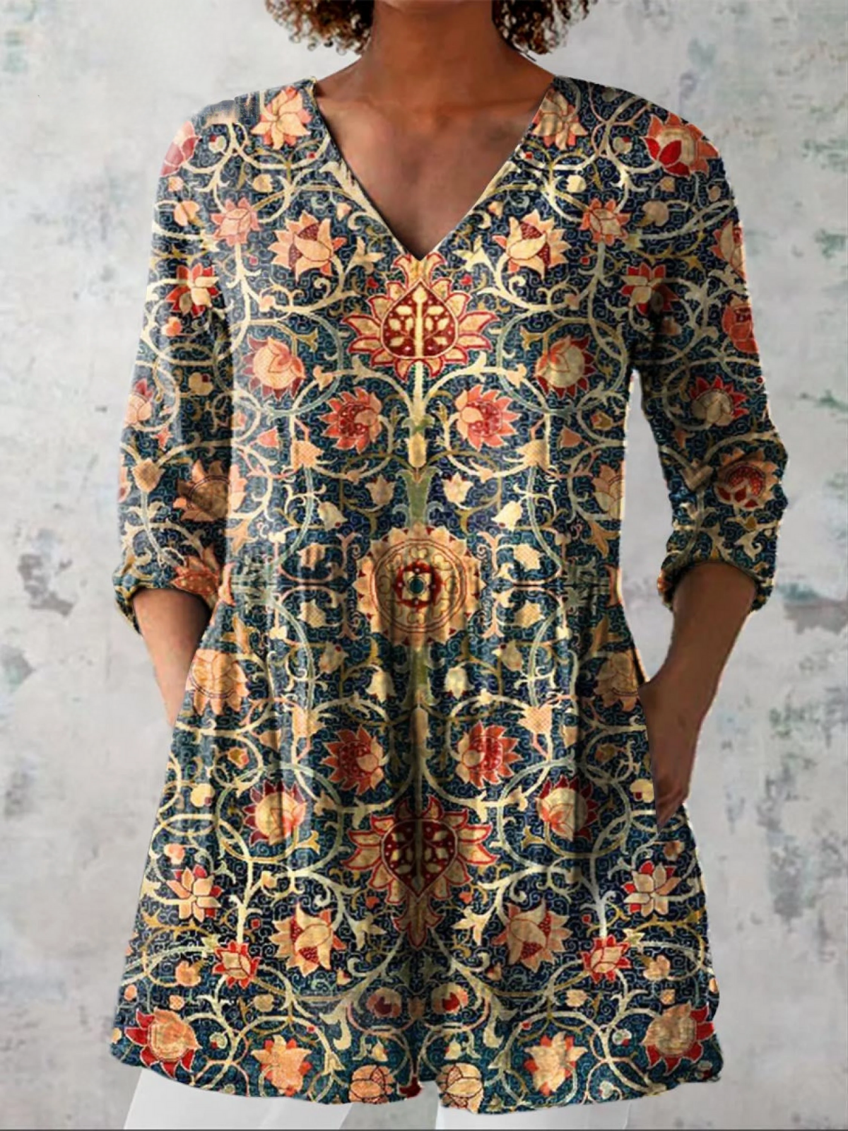 Sable - Flowy V-Neck Blouse