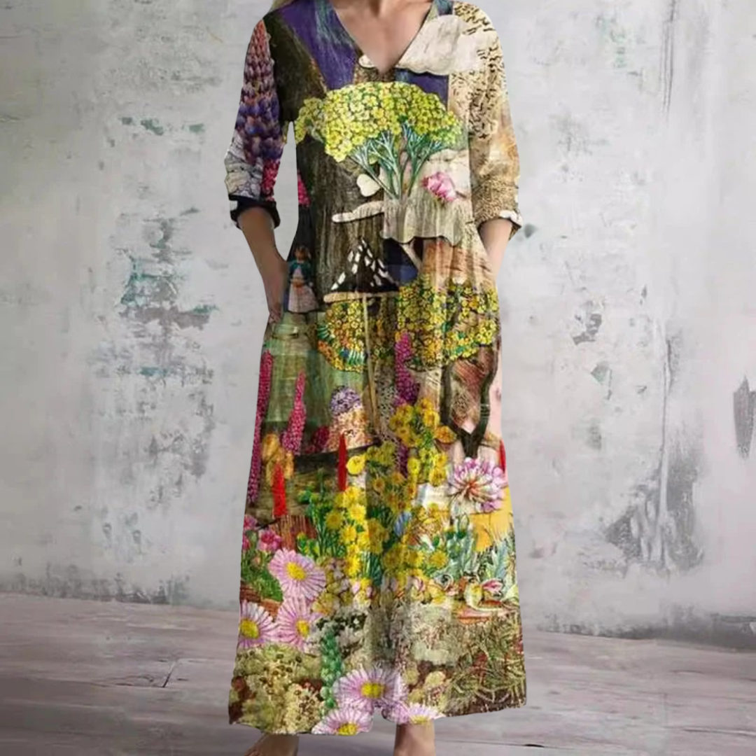 Seraphina - Floral Summer Midi Dress