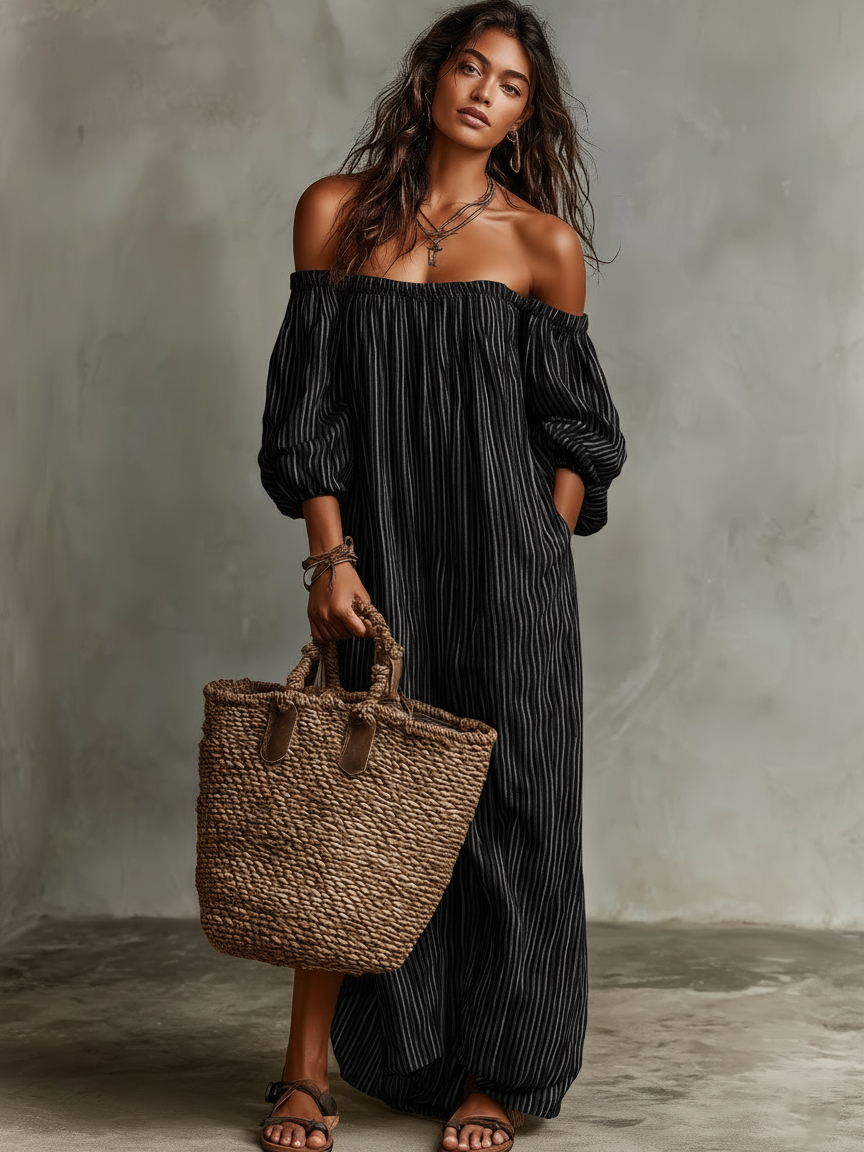 Serena - Off-Shoulder Maxi Dress