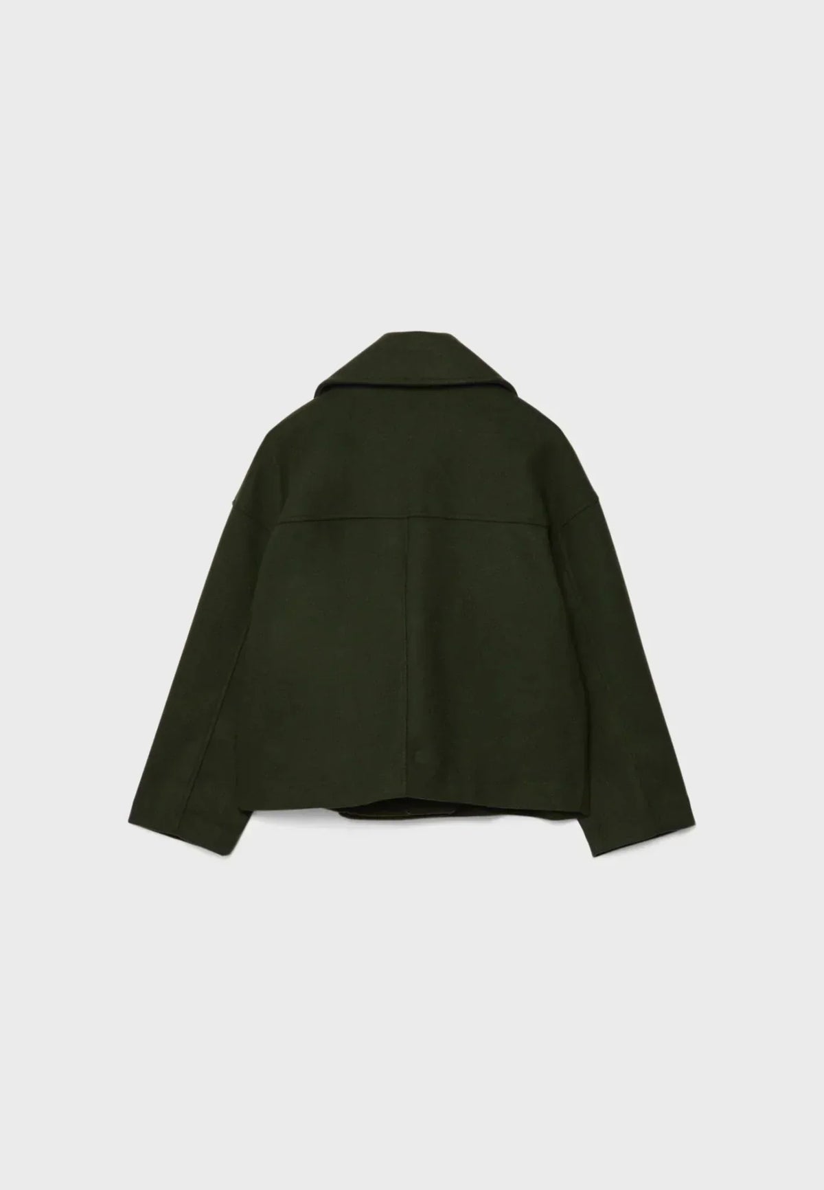 Women's double-breasted jacket with notched lapels and long sleeves