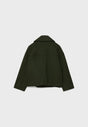 Women's double-breasted jacket with notched lapels and long sleeves