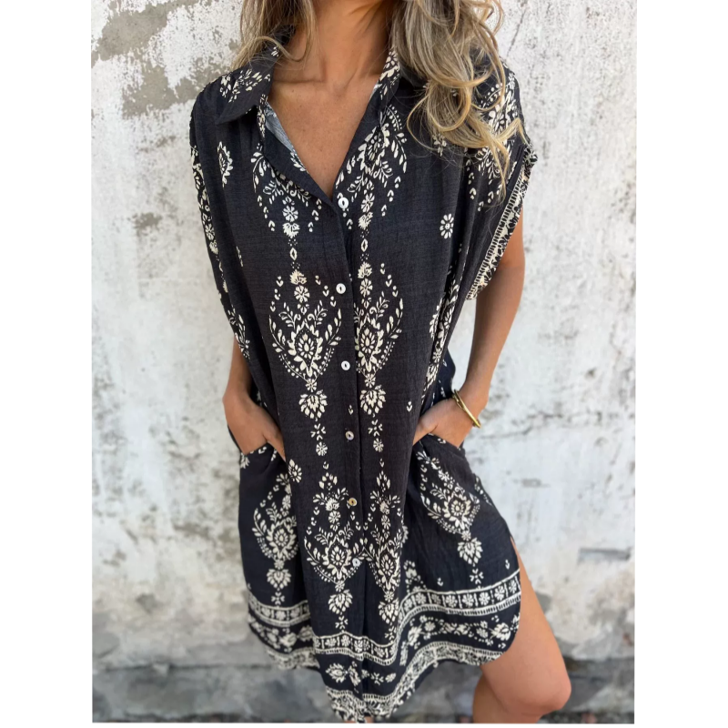 Kallista - Printed Pocket Dress