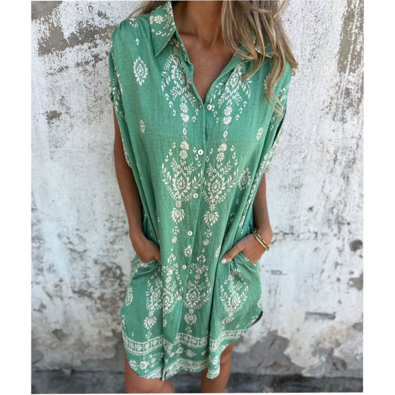 Kallista - Printed Pocket Dress