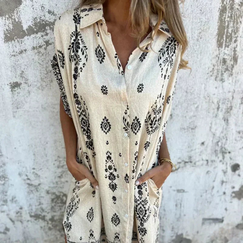 Kallista - Printed Pocket Dress