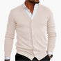 Men's long-sleeve V-neck button cardigan