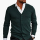 Men's long-sleeve V-neck button cardigan