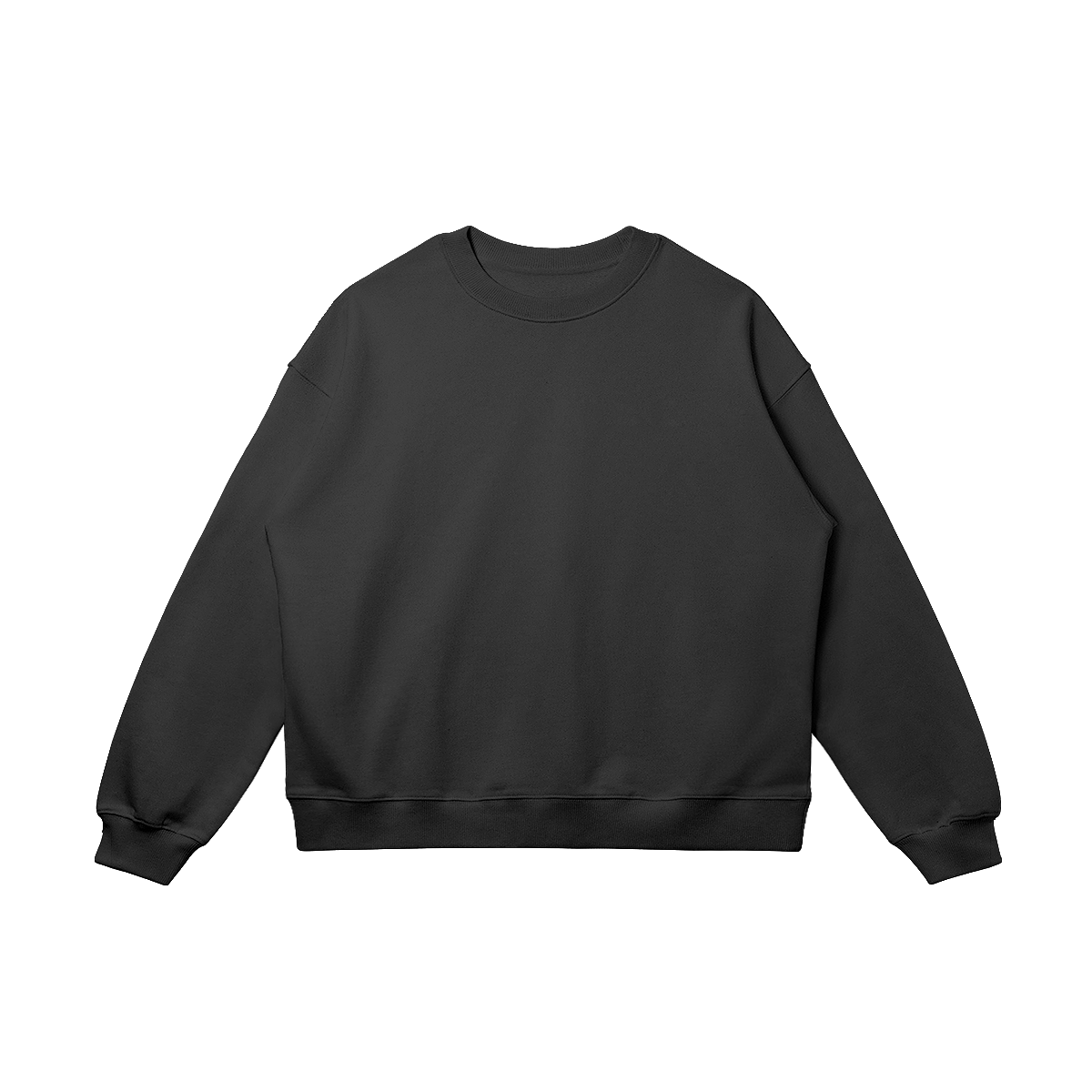 Black long-sleeve sweatshirt with a multicolour racing driver graphic