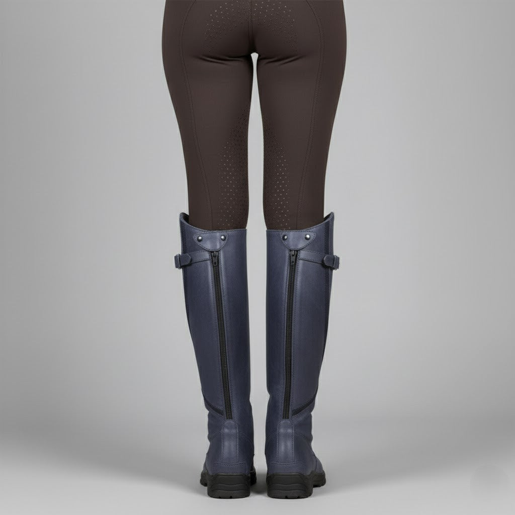 Women's Leather Riding Boots – Supportive Comfort Knee-High Outdoor Boots 6
