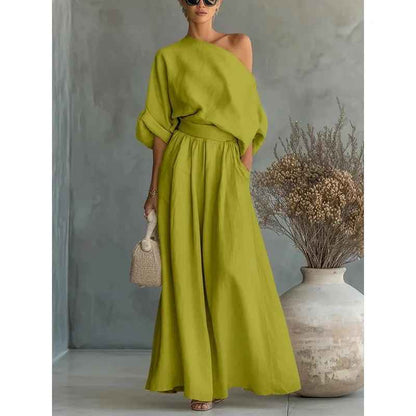 Viviana - Relaxed Linen Top & Pants Set