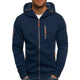 Men's hooded full-zip jacket with zipped pockets