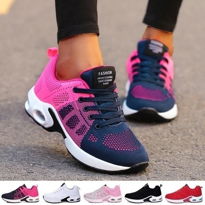 Women's low-top lace-up sneakers with textured panels and sculpted soles