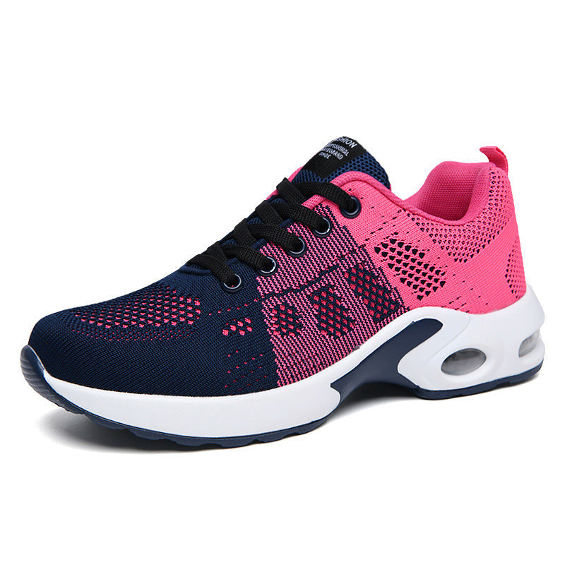 Women's low-top lace-up sneakers with textured panels and sculpted soles