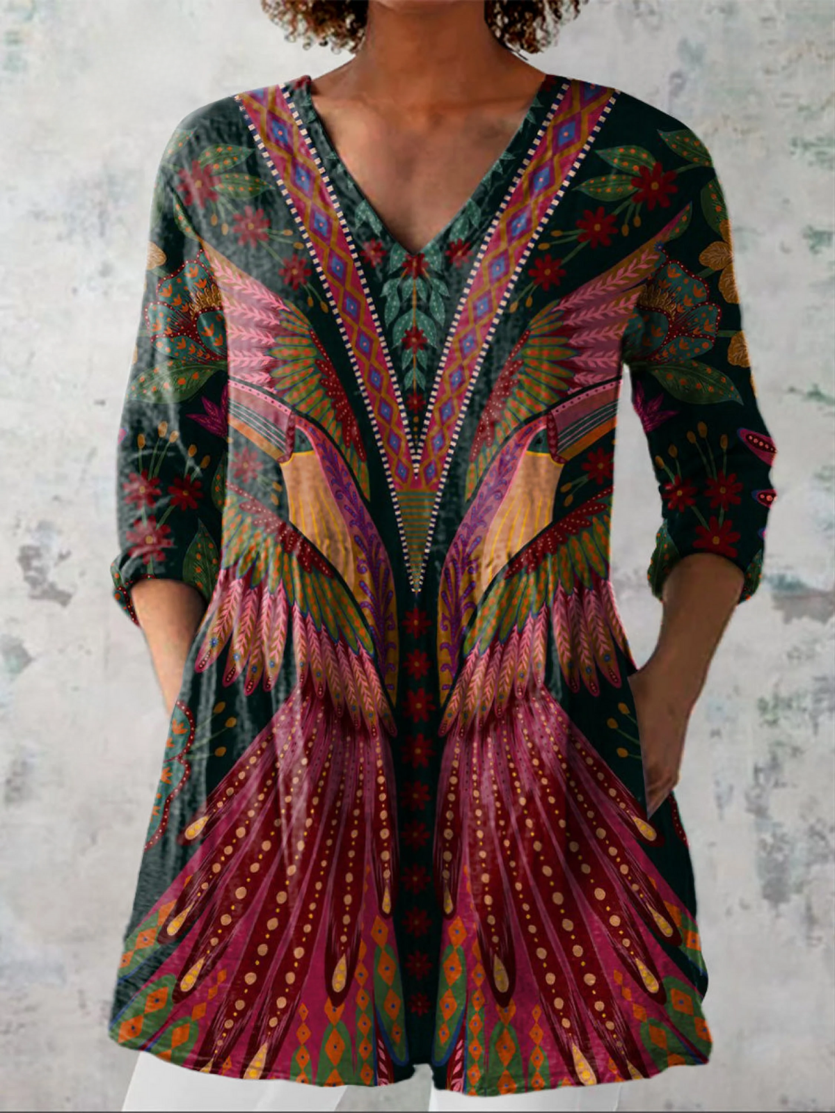 Yara - Flowy V-Neck Blouse